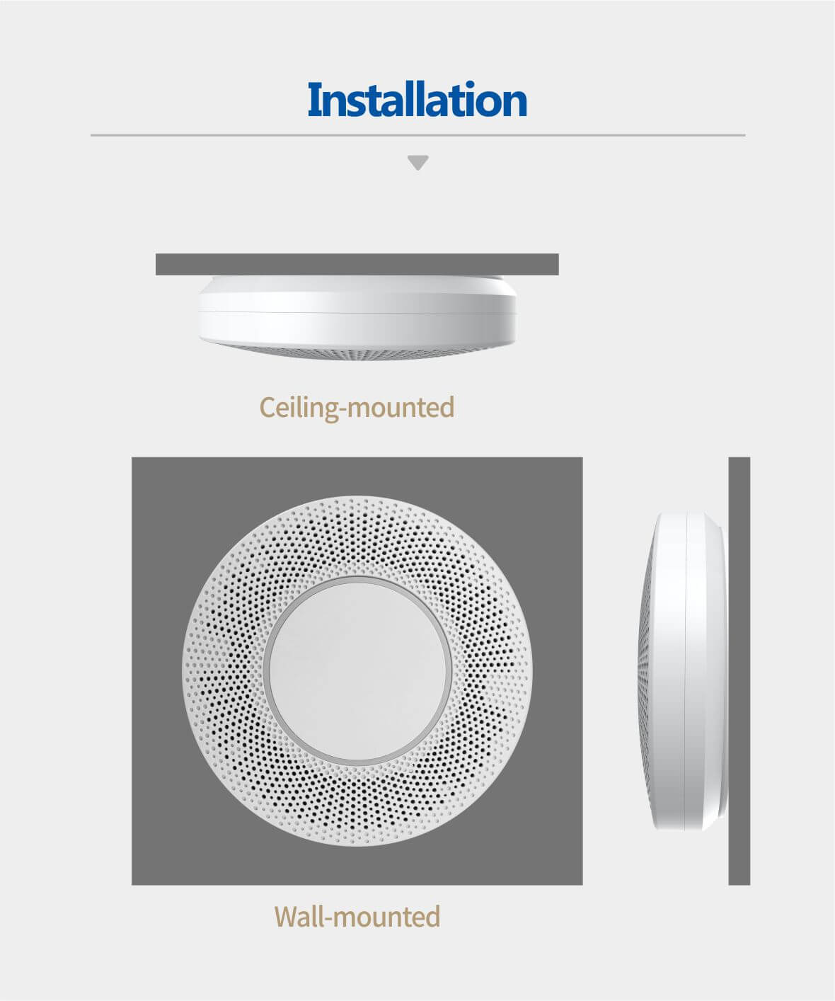 wall mounted air quality meter