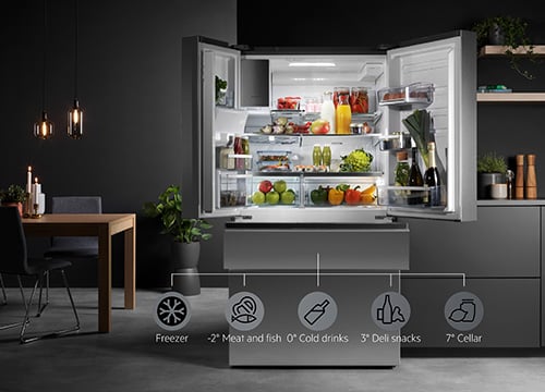 Smart home gas sensor on a smart refrigerator